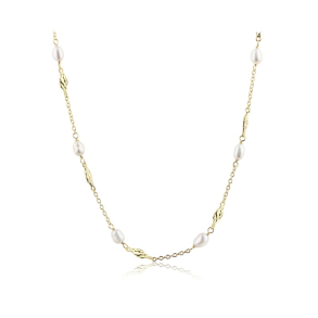 MILENA PEARL NECKLACE | GOLDEN