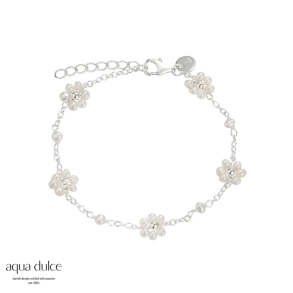 *DAISY PEARL BRACELET | SILVER