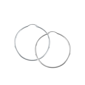 *ANA HOOP LARGE | SILVER