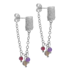 MONICA EARSTUDS | SILVER