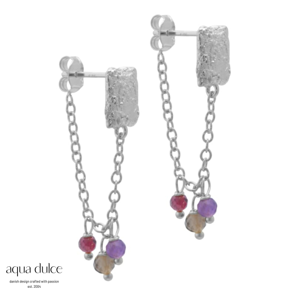 MONICA EARSTUDS | SILVER