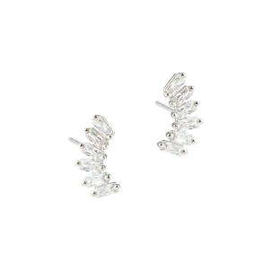 PHILINA CLEAR EARSTUD | SILVER