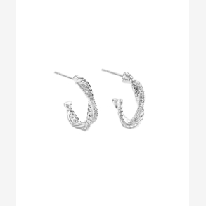 *TWISTED DARLING HOOP | SILVER