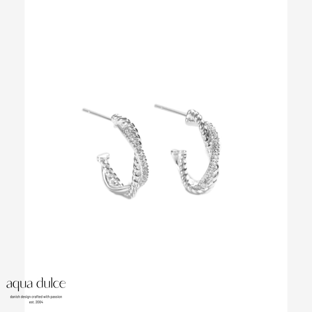 *TWISTED DARLING HOOP | SILVER