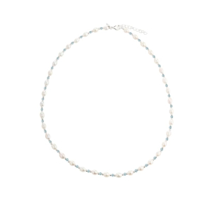 *COAST BLUE NECKLACE | SILVER