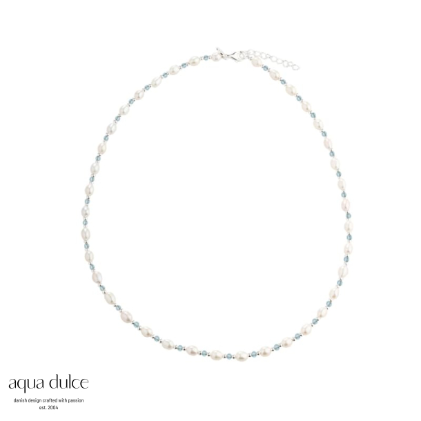*COAST BLUE NECKLACE | SILVER