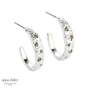 MESS HOOP OLIVE BIG | SILVER