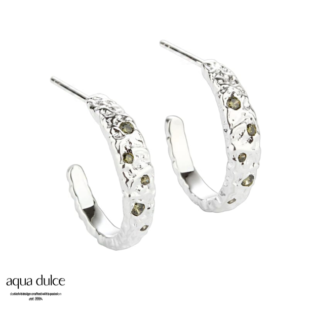 MESS HOOP OLIVE BIG | SILVER