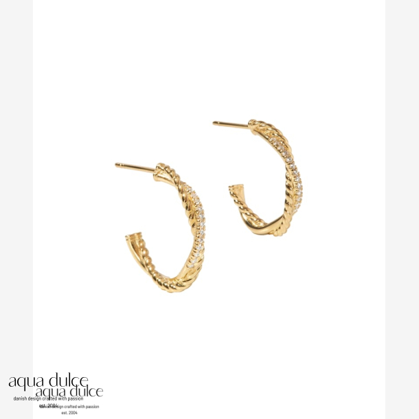 *TWISTED DARLING HOOP BIG | GOLDEN