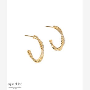 TWISTED DARLING HOOP BIG | GOLDEN