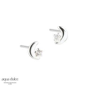DARLING MOON EARSTUD | SILVER