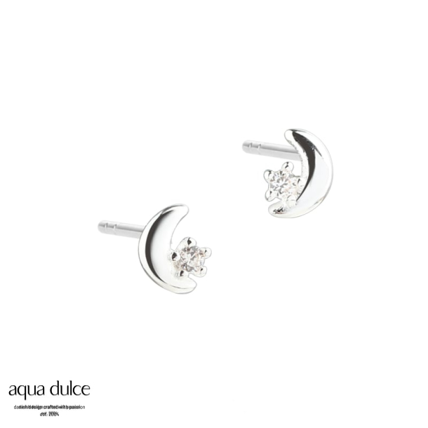 DARLING MOON EARSTUD | SILVER