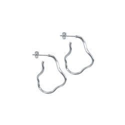 CURLY HOOP | SILVER