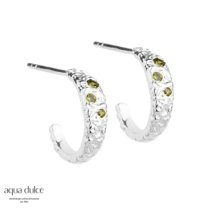 MESS HOOP OLIVE SMALL | SILVER