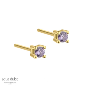 MINI KAYA PURPLE EARSTUD | GOLDEN