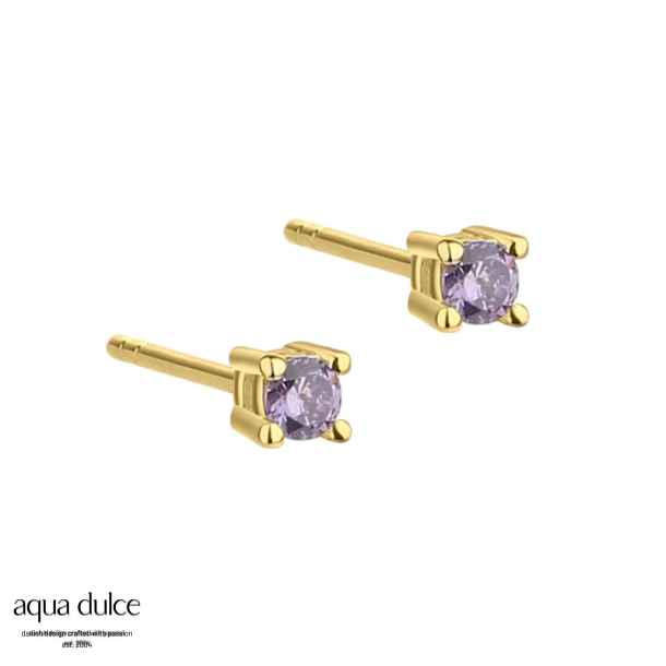 MINI KAYA PURPLE EARSTUD | GOLDEN