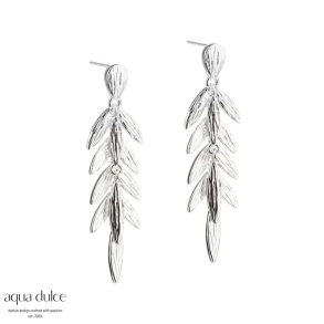 DEBBIE LEAF EARSTUD | SILVER