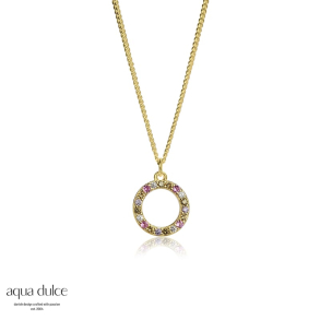 *PASTEL CIRCLE NECKLACE | GOLDEN