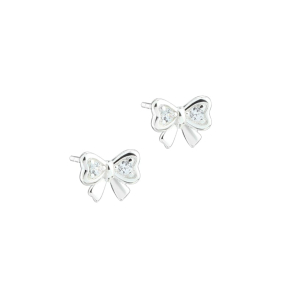 NICE BOW EARSTUD | SILVER