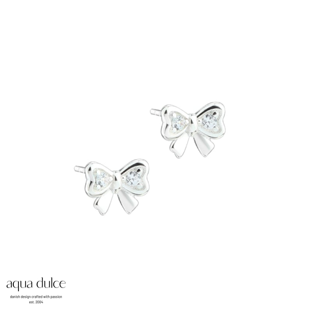 NICE BOW EARSTUD | SILVER