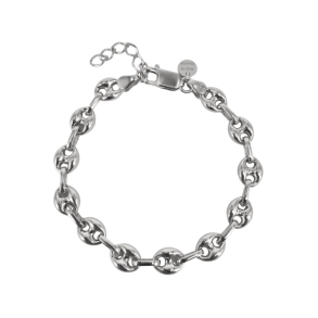 BIG COFFEY BRACELET | SILVER