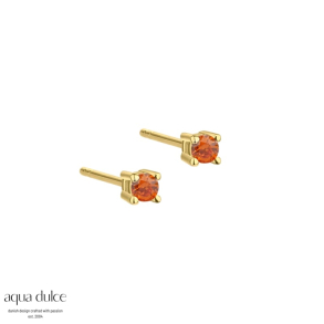 MINI KAYA ORANGE EARSTUD | GOLDEN