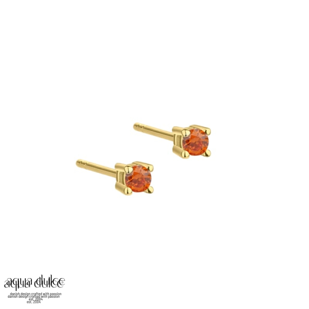 MINI KAYA ORANGE EARSTUD | GOLDEN