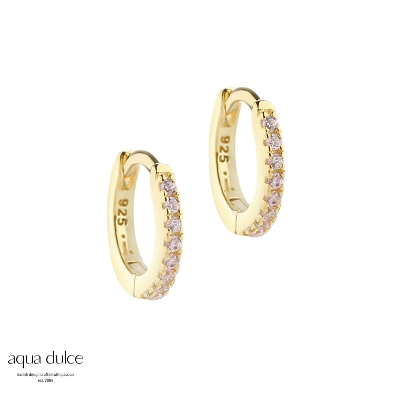 ROSE RAYA SMALL HOOP | GOLD - ØRERINGE - Aqua Dulce Jewellery