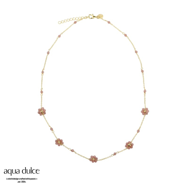 DAISY ROSE NECKLACE | GOLDEN