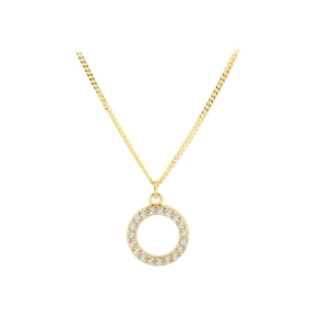DARLING CIRCLE NECKLACE | GOLDEN