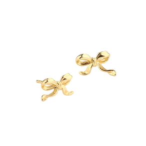 CURVE BOW EARSTUD | GOLDEN