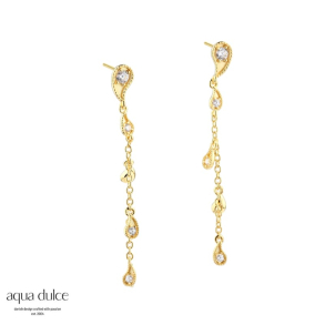 *LONG VIMS EARRING | GOLDEN