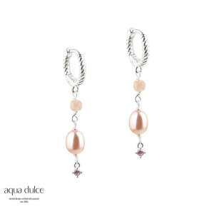 KOI ROSE HOOP 12 MM. | SILVER