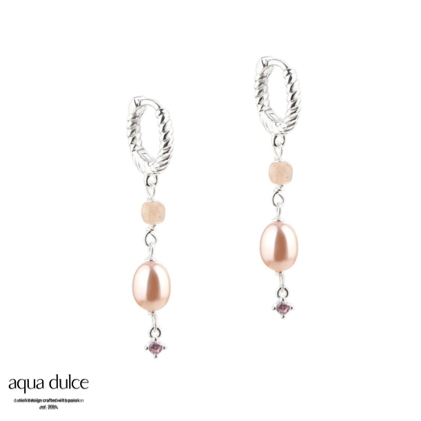 KOI ROSE HOOP 12 MM. | SILVER