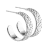 RUFFLE HOOPS | SILVER