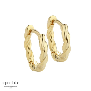 CURLY HOOP SMALL | GOLDEN