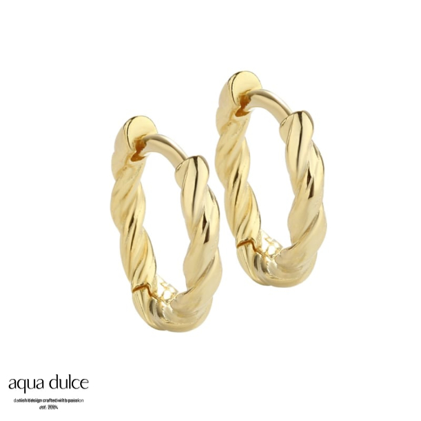 CURLY HOOP SMALL | GOLDEN