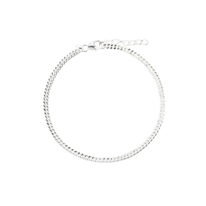 PANZER ANKLET SILVER 22 + 3 CM.