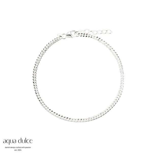 PANZER ANKLET SILVER 22 + 3 CM.