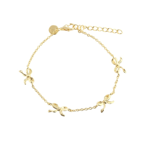 CURVE BOW BRACELET | GOLDEN