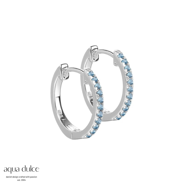 *RANVA SKY MEDIUM HOOP | SILVER