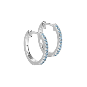 RANVA SKY MEDIUM HOOP | SILVER