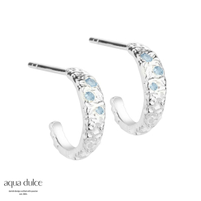 MESS HOOP BLUE SMALL | SILVER