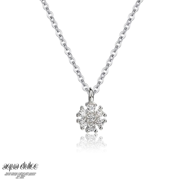 *FLOWER NECKLACE | SILVER