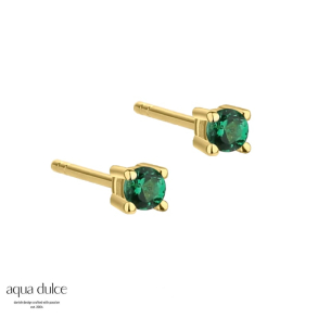 MINI KAYA GREEN EARSTUD | GOLDEN