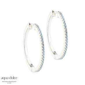*RANVA SKY X LARGE HOOP | SILVER