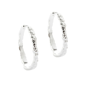 NEW MILA HOOP  |  25 MM. SILVER