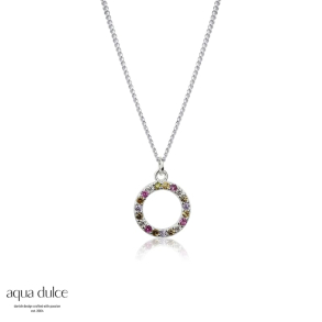 PASTEL CIRCLE NECKLACE | SILVER