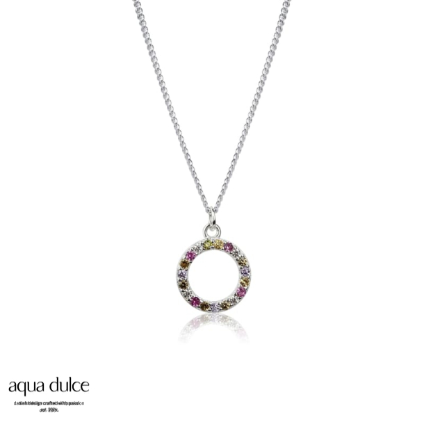 PASTEL CIRCLE NECKLACE | SILVER