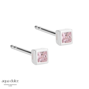 ROSE SQUARE EARSTUD | SILVER